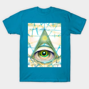 Illuminated Vision (8) - Trippy Psychedelic Eye T-Shirt